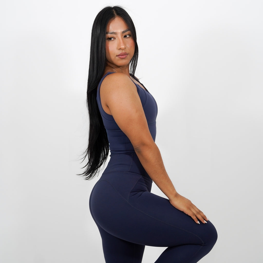 V-Back Bra (Blue)