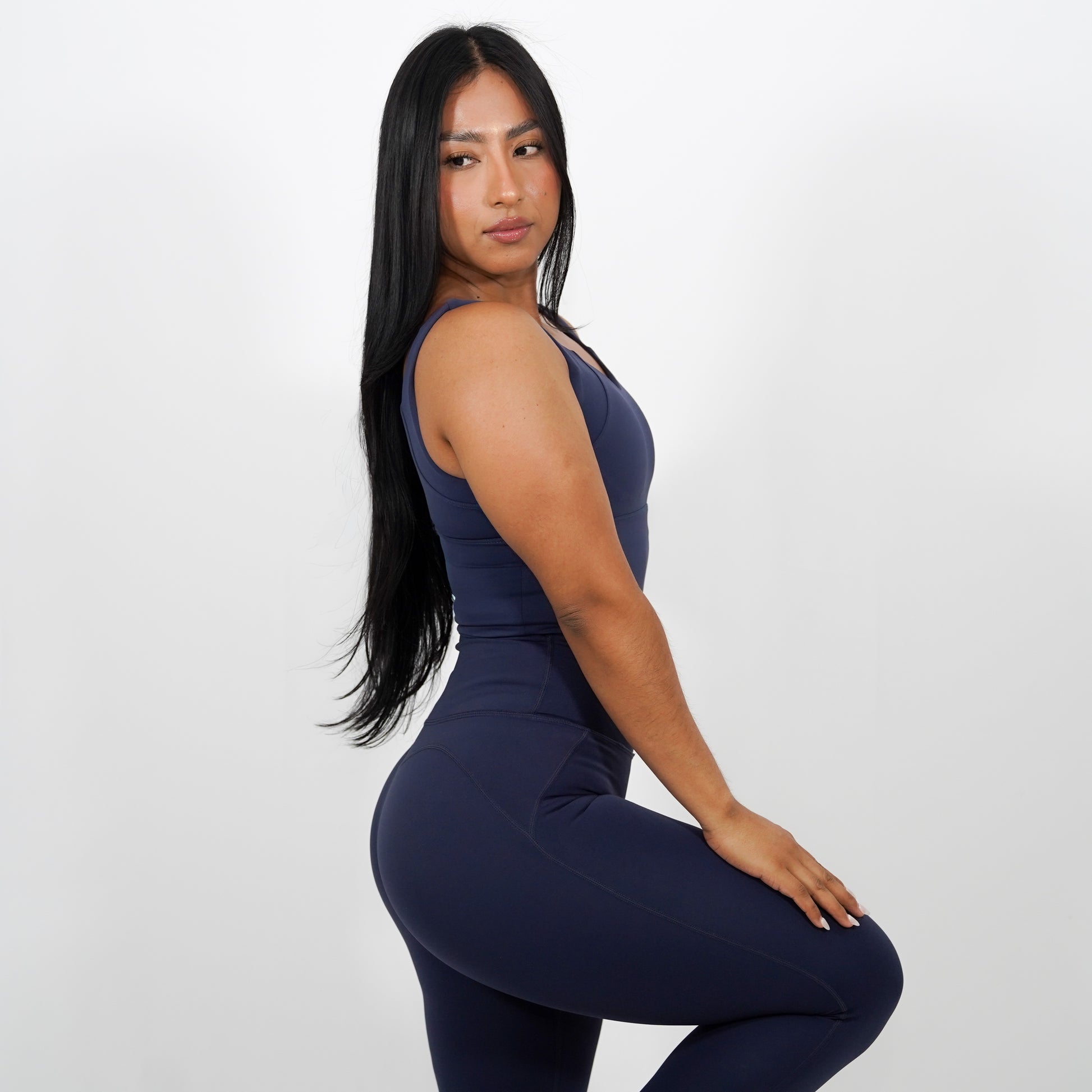 V-Back Bra (Blue)